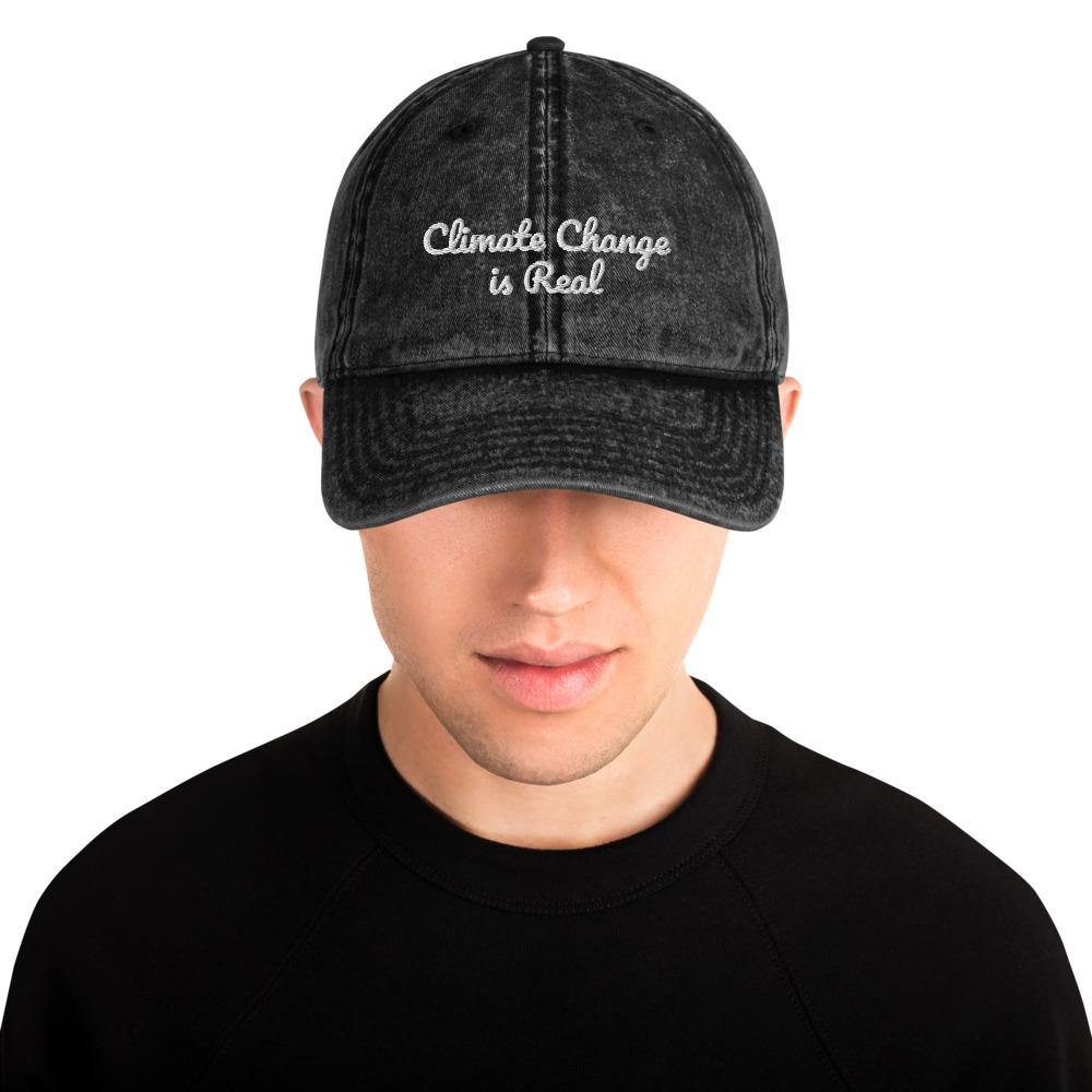 Vintage Dad Hat - Climate Change is Real - ClimateChangeApparel