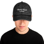 Load image into Gallery viewer, Vintage Dad Hat - Climate Change is Real - ClimateChangeApparel
