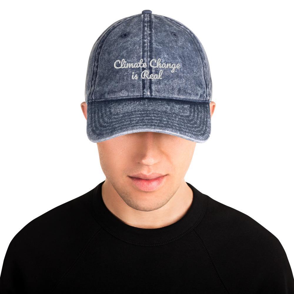 Vintage Dad Hat - Climate Change is Real - ClimateChangeApparel